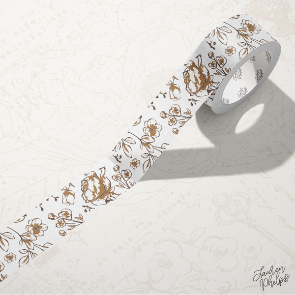 Carmel | Floral Bloom 15mm washi