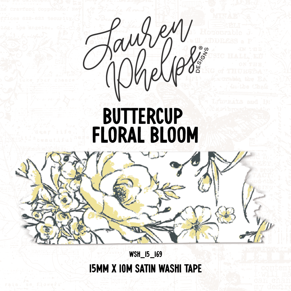 Buttercup | Floral Bloom 15mm washi