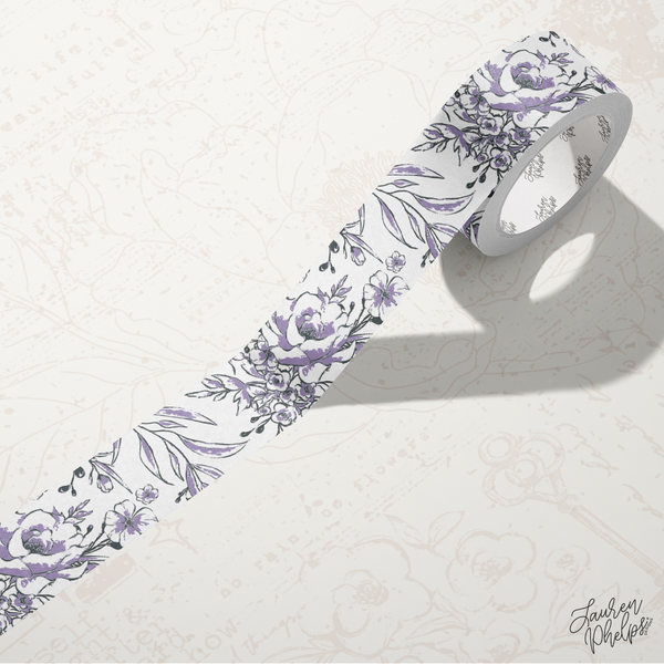 Lavender | Floral Bloom 15mm washi