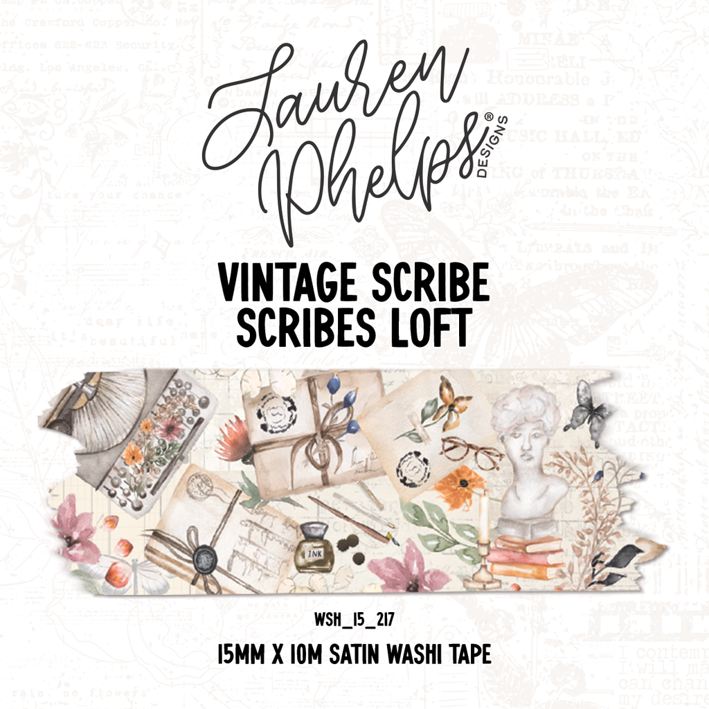 Vintage Scribe | Scribes Loft 15mm washi