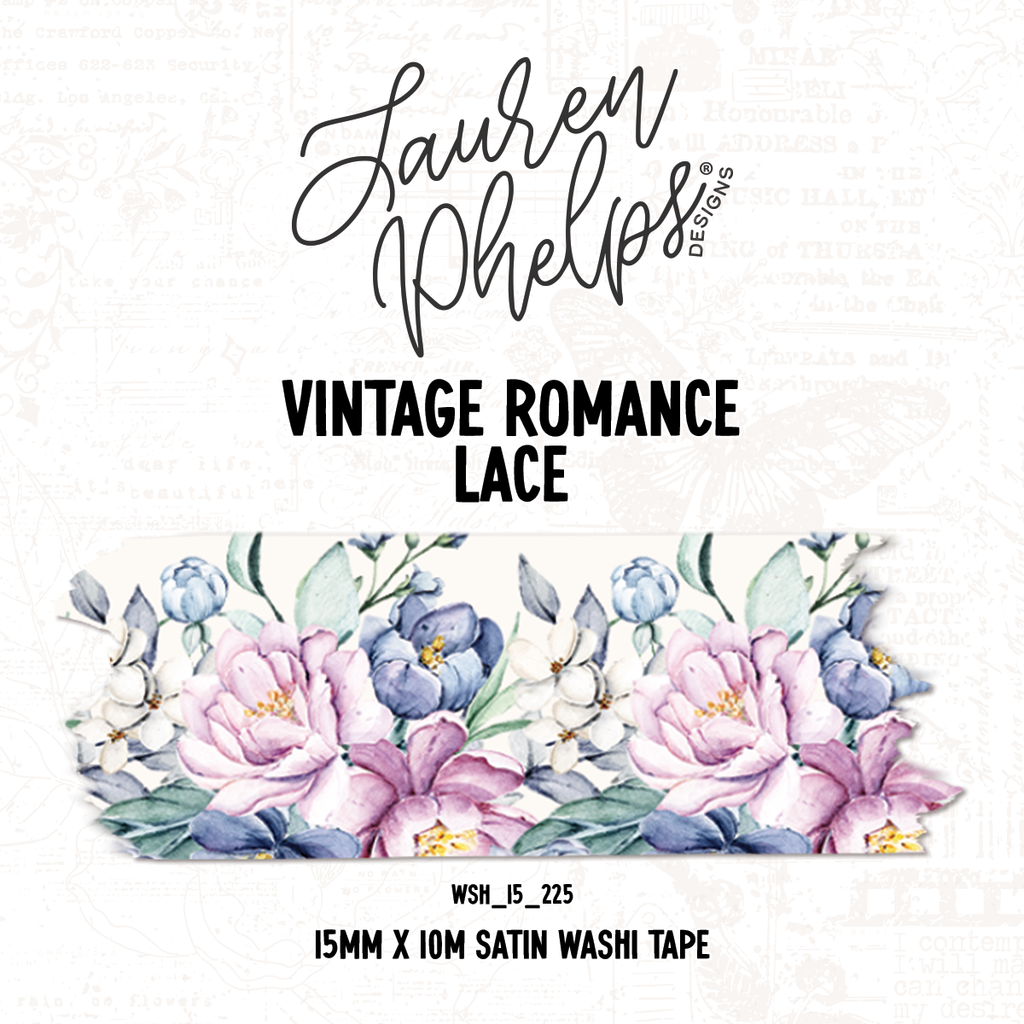 Vintage Romance | Lace 15mm washi