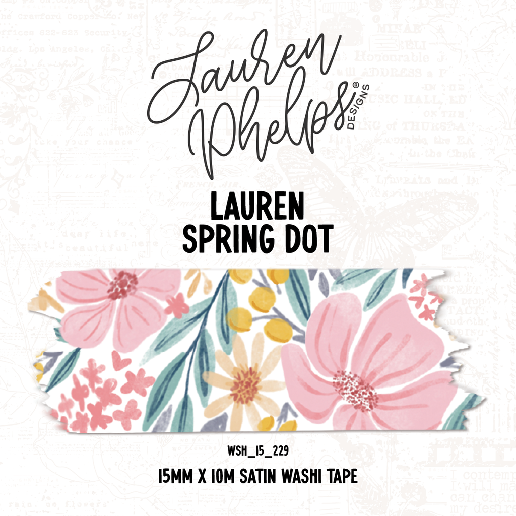 Lauren Spring Dot 15mm washi