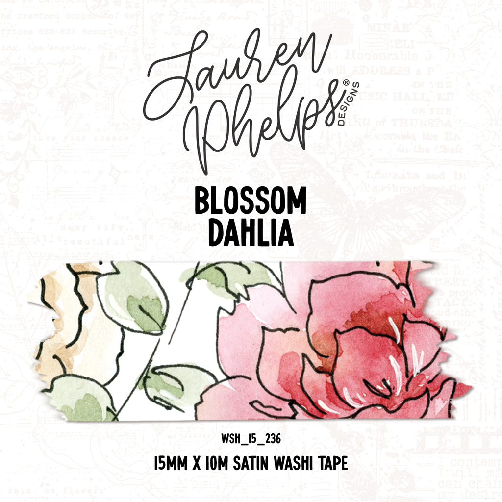 Blossom | Dahlia 15mm washi