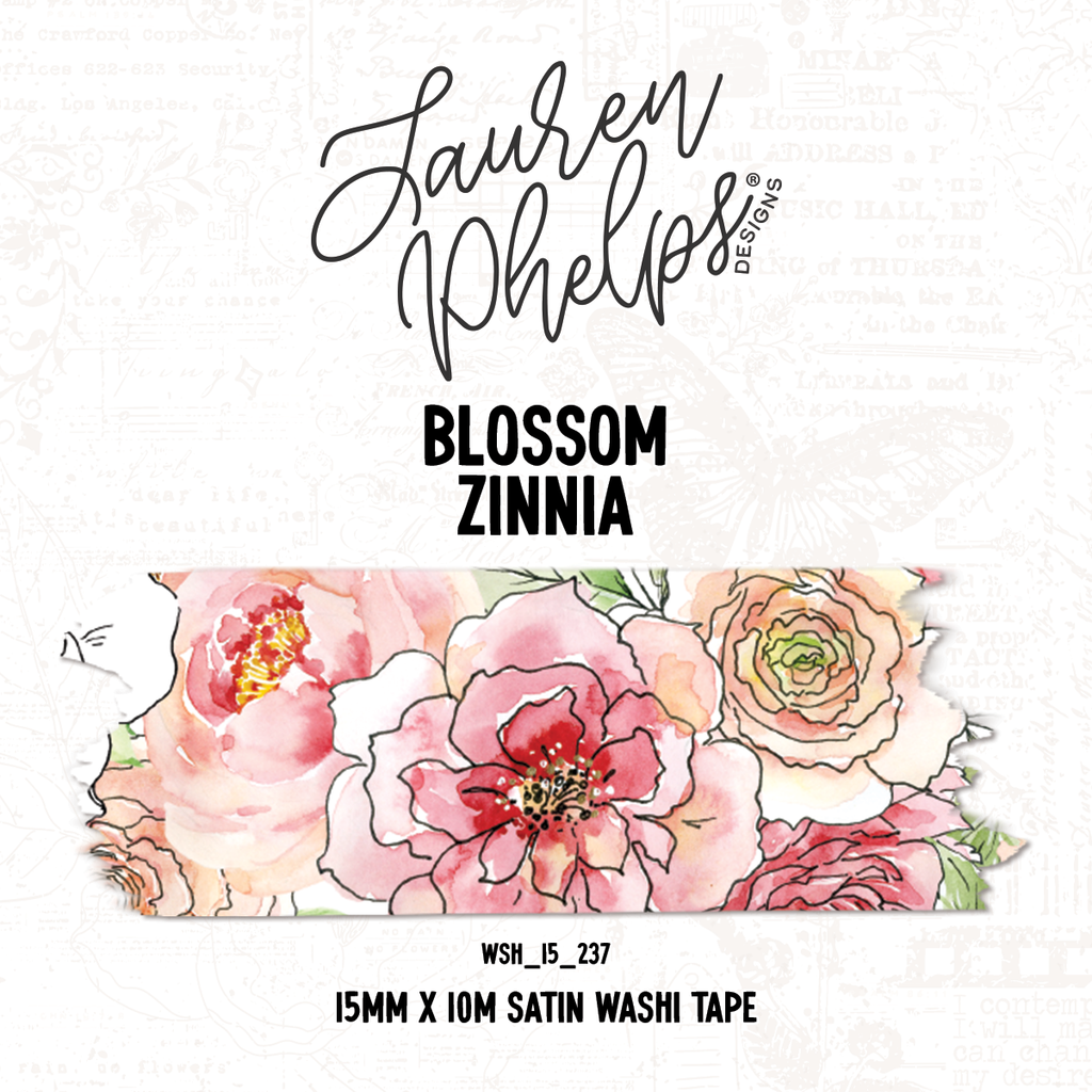 Blossom | Zinnia 15mm washi