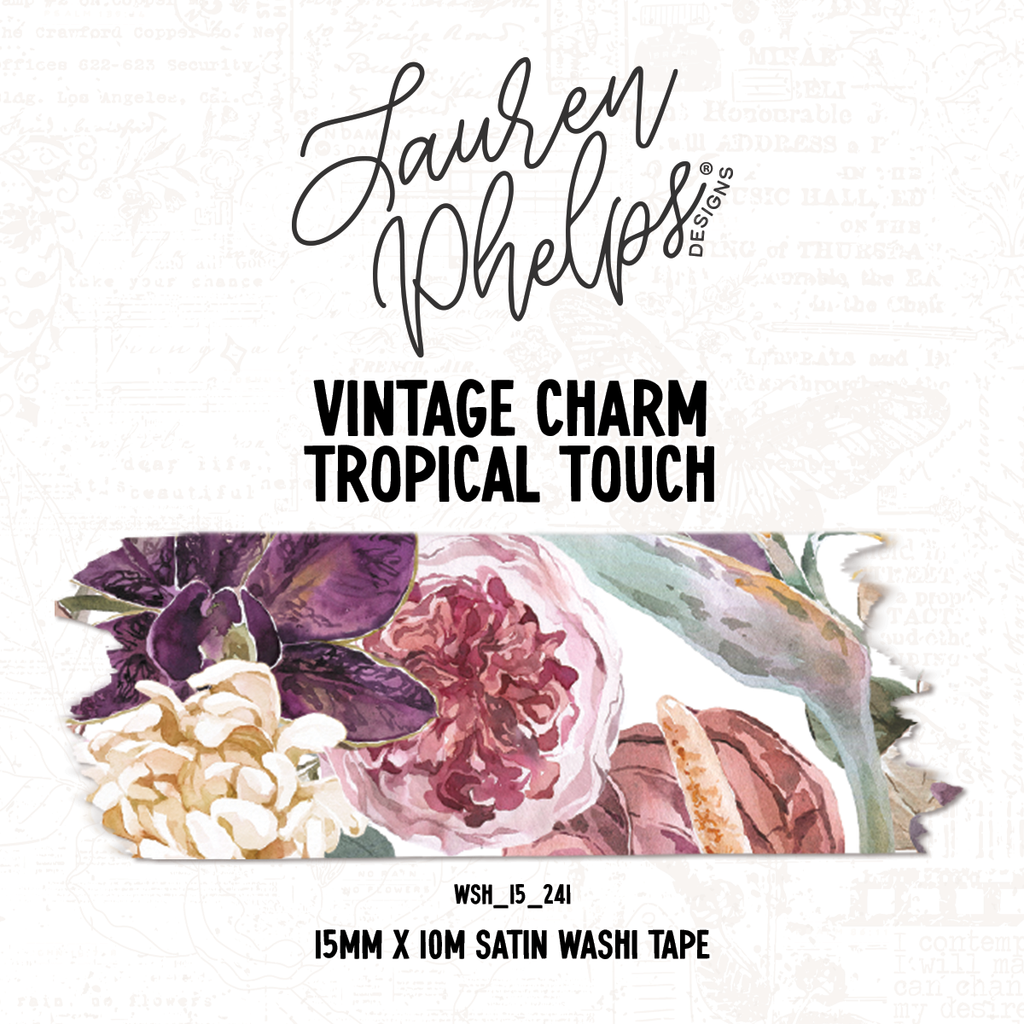 Vintage Charm | Tropical Touch 15mm washi