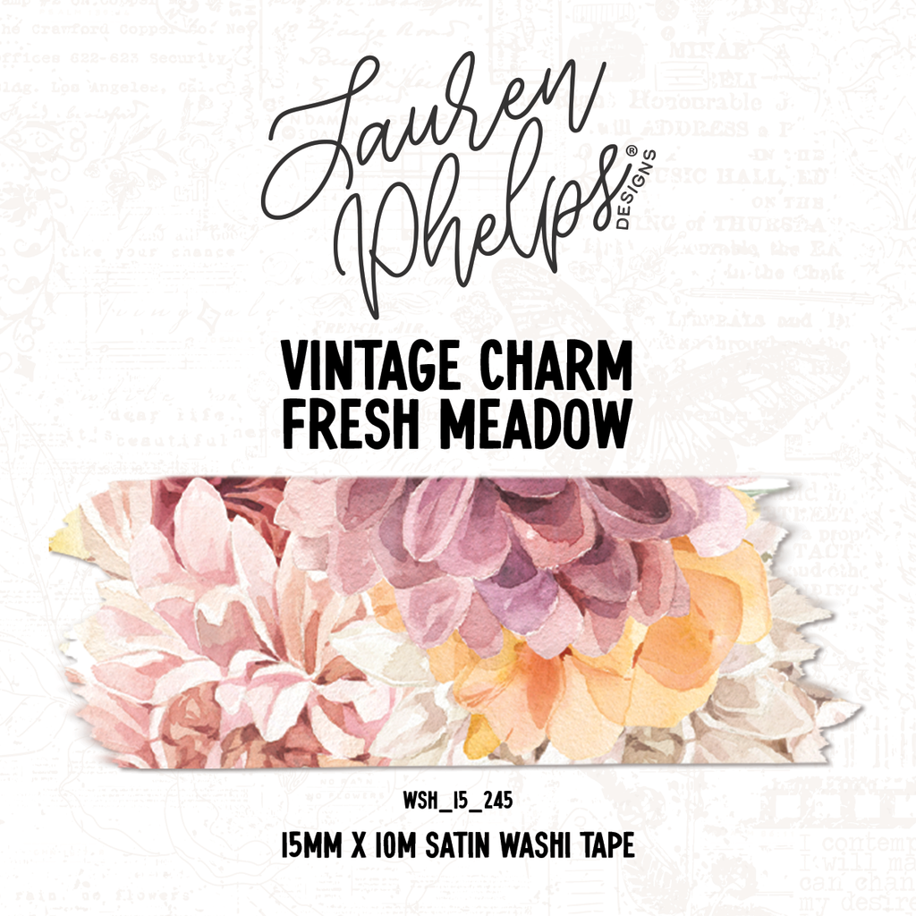 Vintage Charm | Fresh Meadow 15mm washi