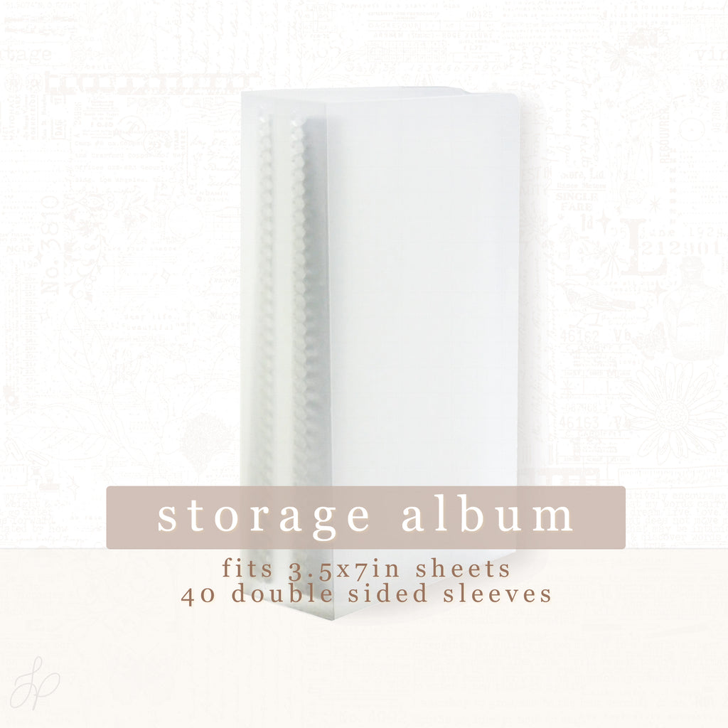 Sticker Storage Album | 40 sleeves | 7x3.5x1.65in