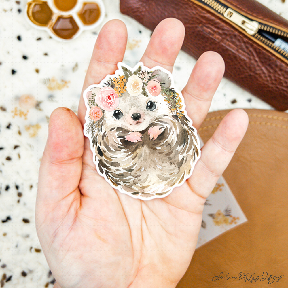 Hedgie Collection Luxe Transparent Sticker Decal