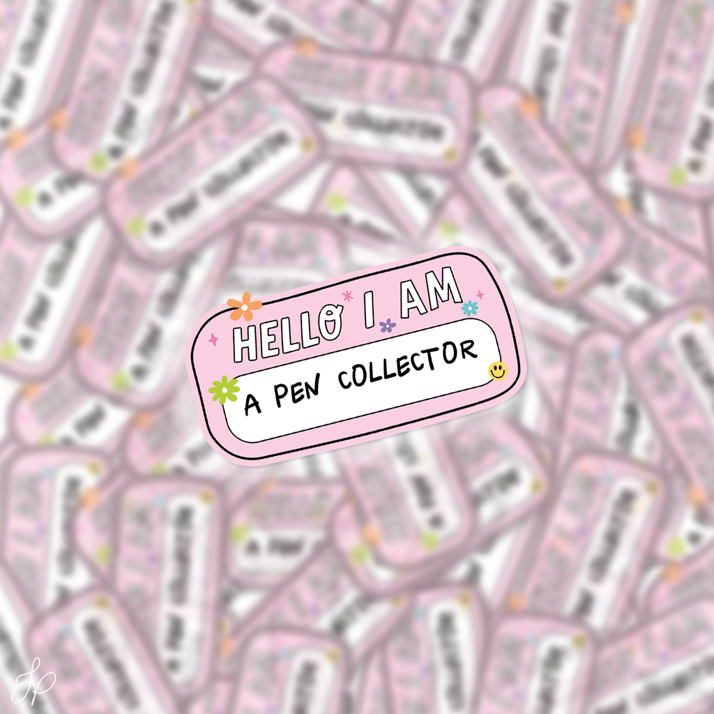Hello, Pen Collector Decal Sticker