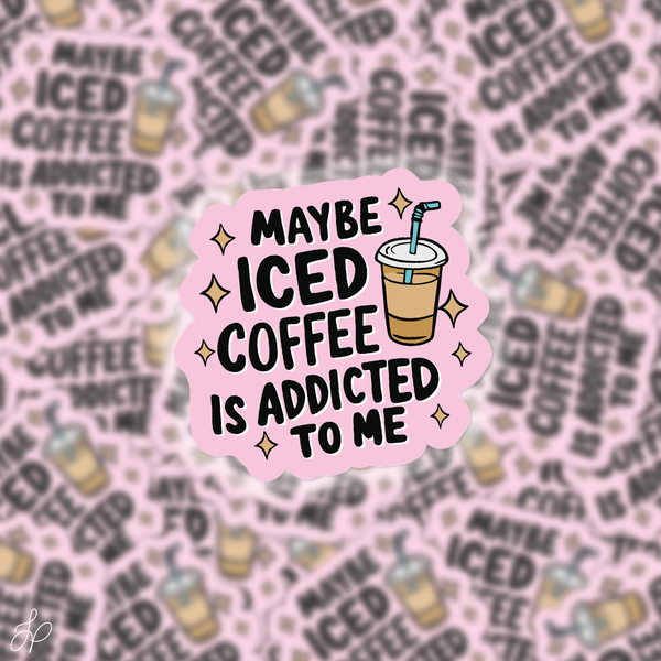 Iced Coffee Addict Decal Sticker