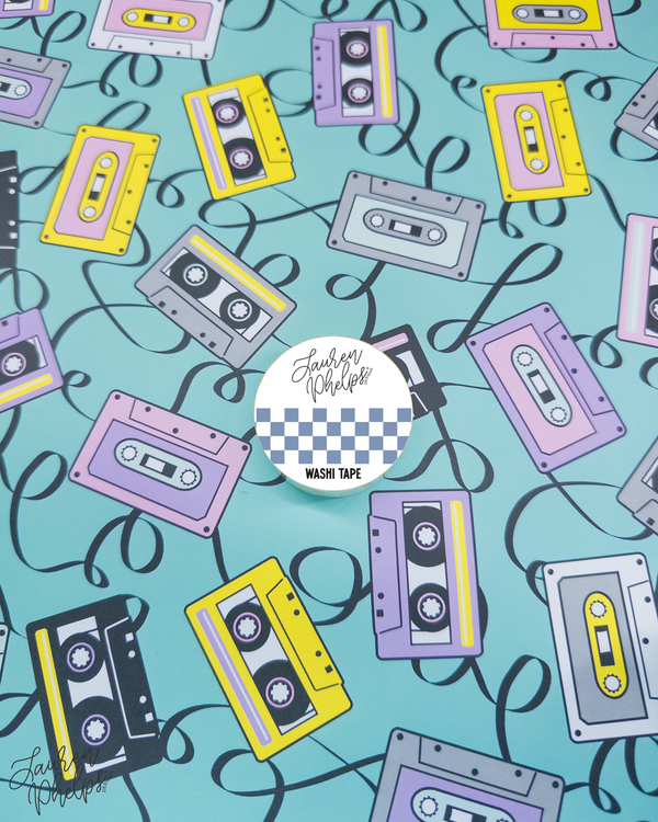 Jean Retro Checker 15mm washi