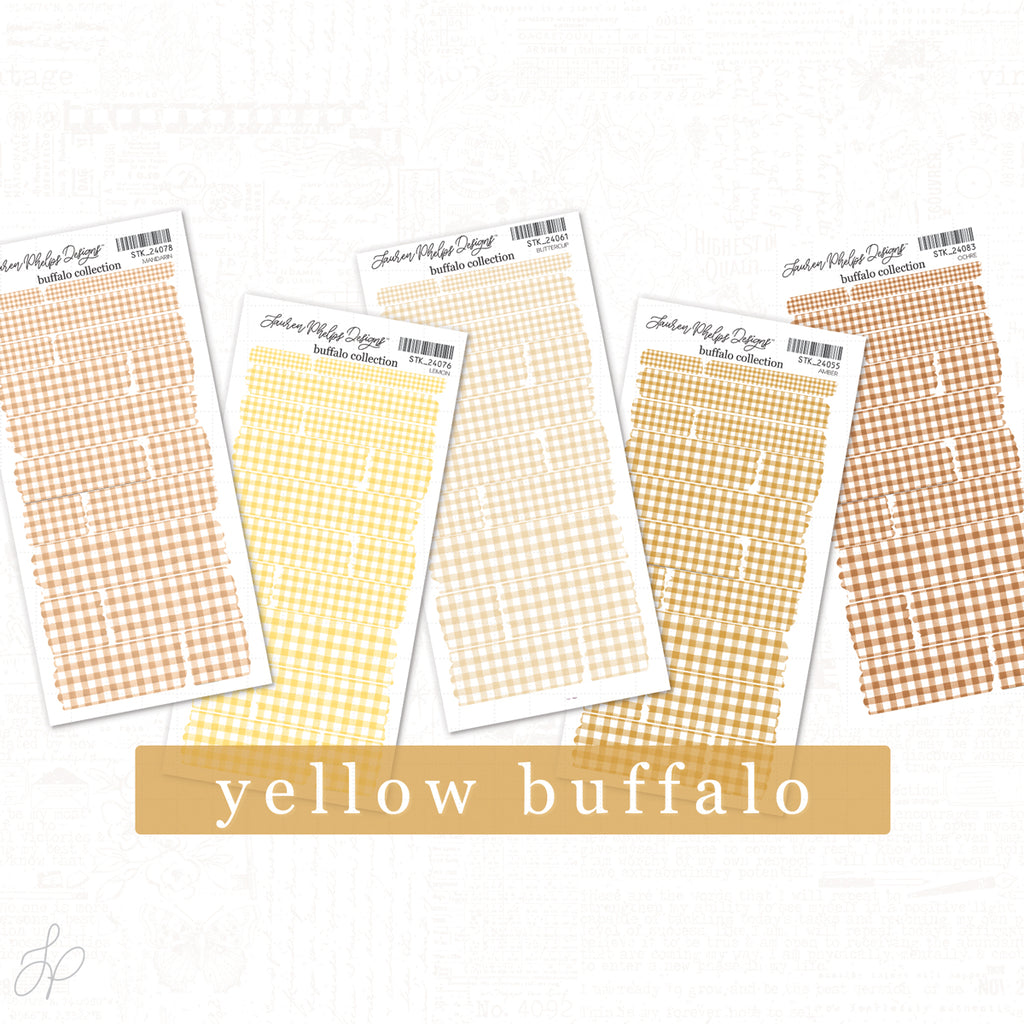 Buffalo Yellow | Washi Strips Set of 5