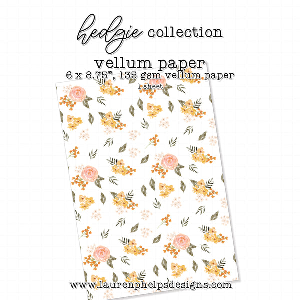 Hedgie Petite Florals Luxe Vellum Sheet