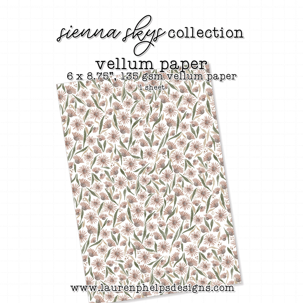 Sienna Skys Small Buds Luxe Vellum Sheet