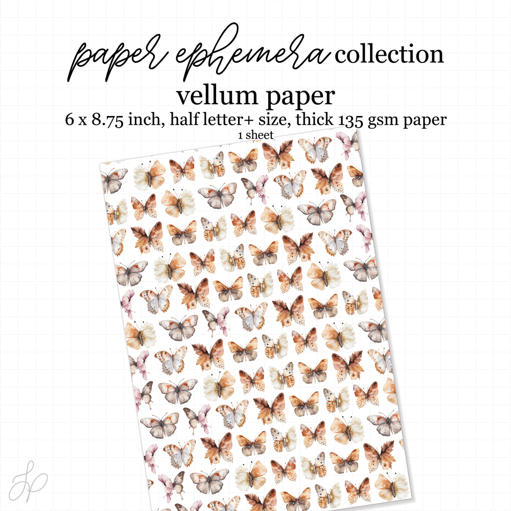 Neutral Mulberry 'Butterfly' Vellum