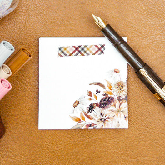 Fall Vibes Luxe Sticky Notepad